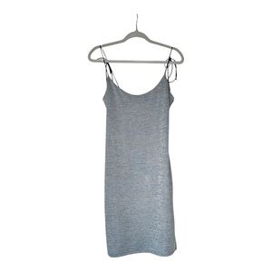 Guess Iridescent Oil SlickGray Strappy Bodycon Cocktail Dress Small